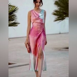 Pink and Blue Party Dress